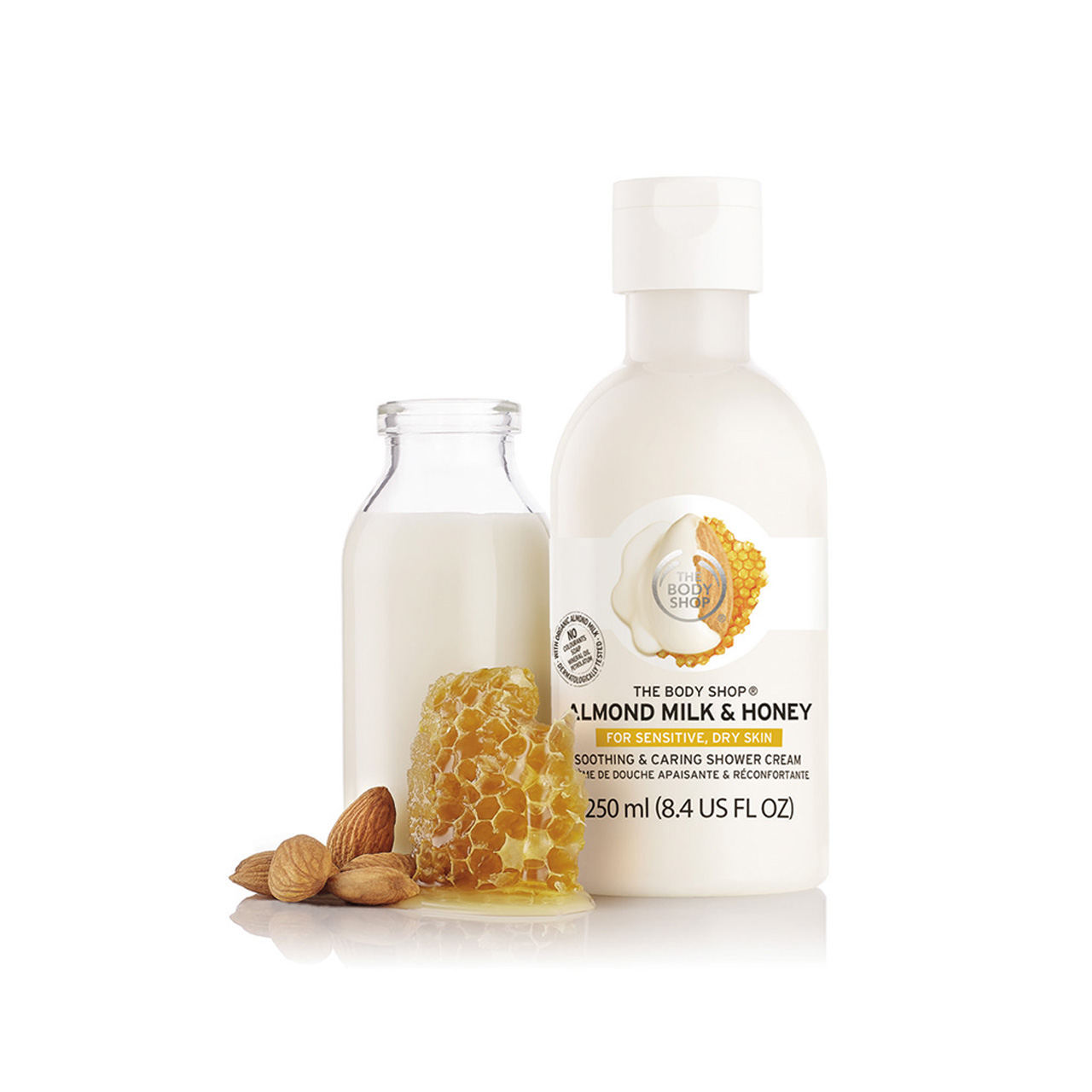 Almond Milk & Honey Soothing & Caring Shower Cream The Body Shop
