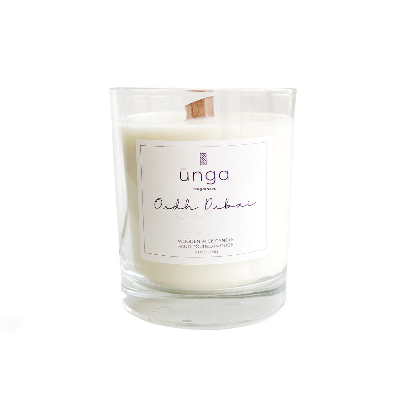 white oud candle for gift box - boxed