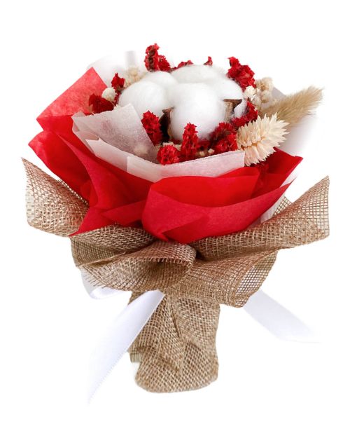 Mini Red Flower Bouquet | Boxed