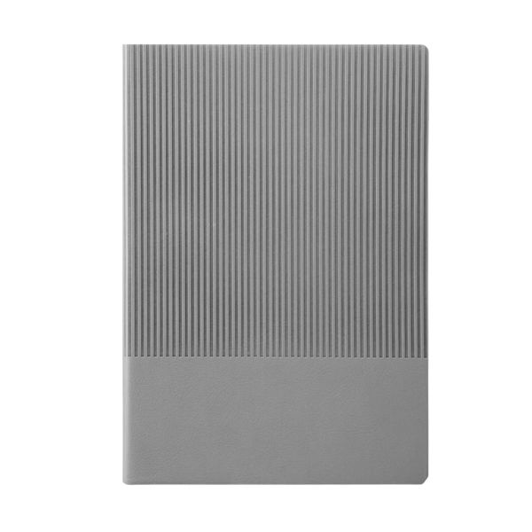 A5 Stylish PU Leather Notebook, Grey